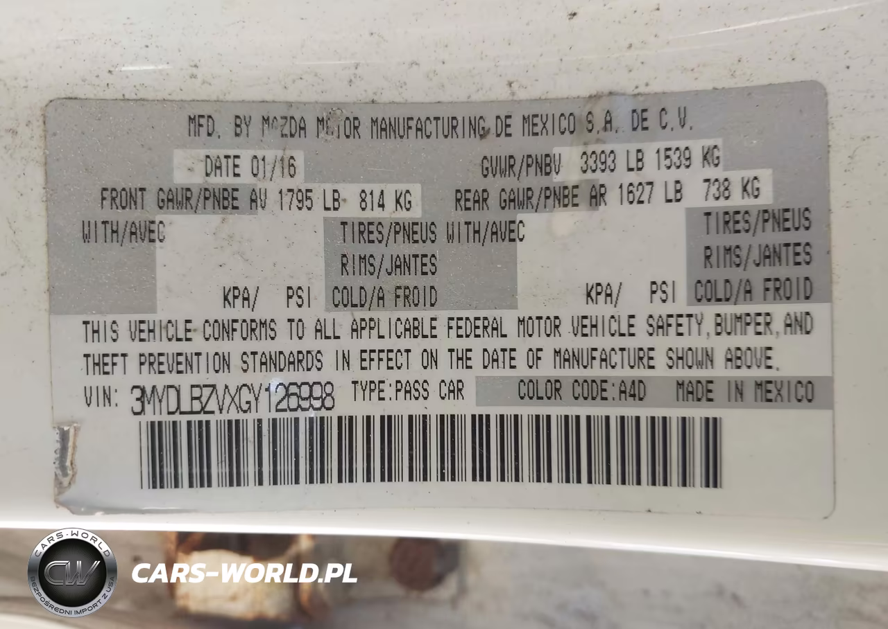 2016 Scion Ia VIN:3MYDLBZVXGY126998 - 9