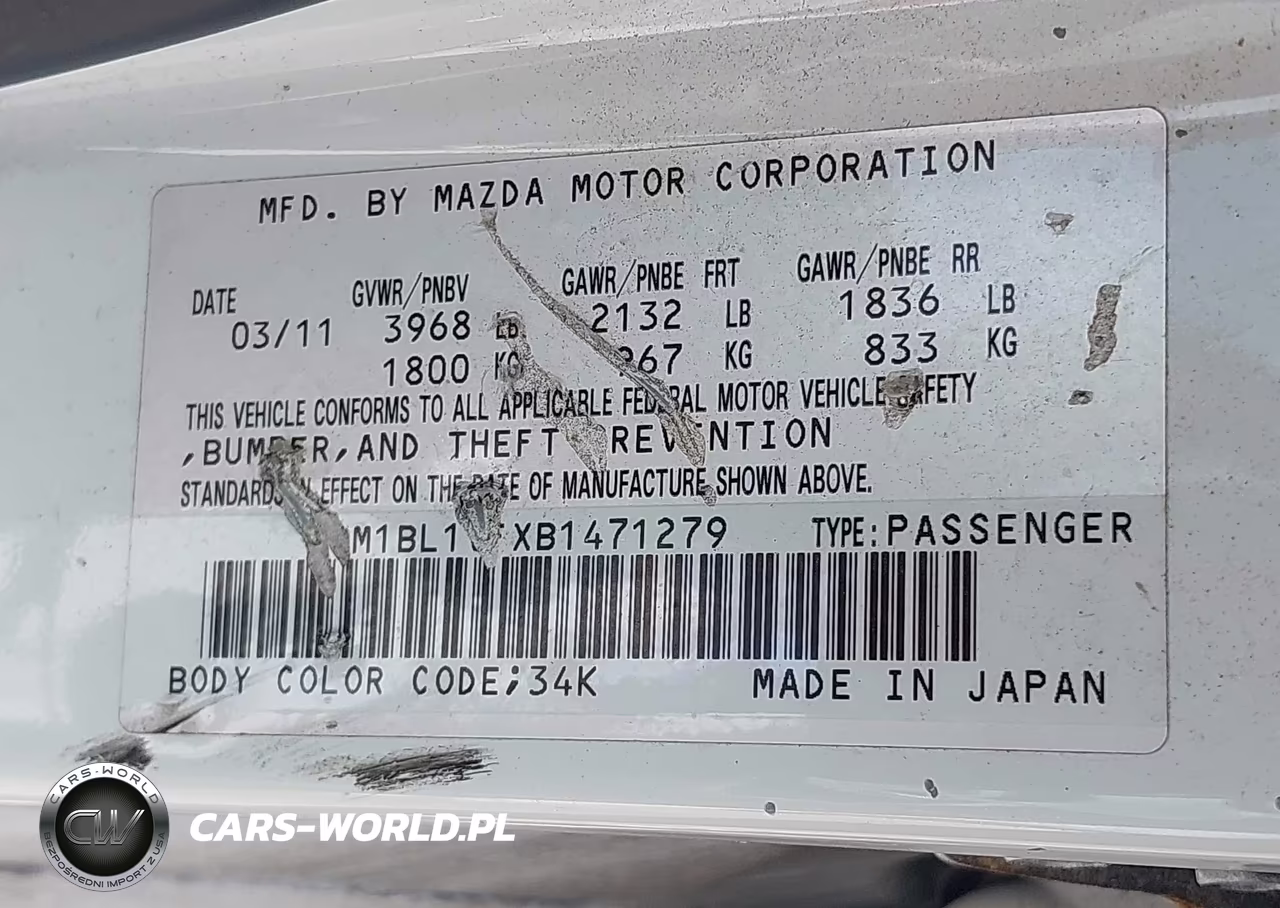 2011 Mazda Mazda3 I Touring VIN:JM1BL1VFXB1471279 - 9