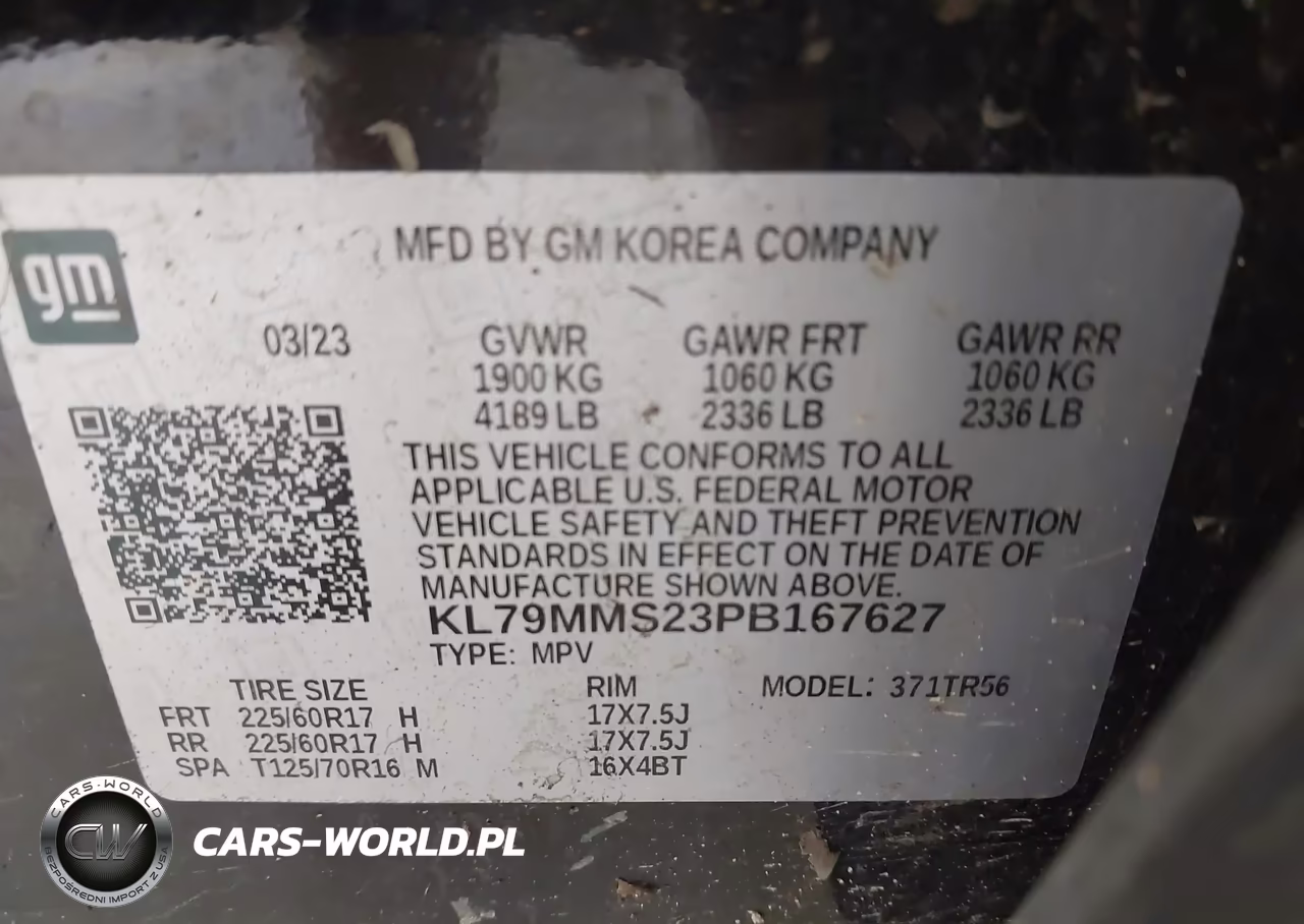 2023 Chevrolet Trailblazer Fwd Ls VIN:KL79MMS23PB167627 - 9