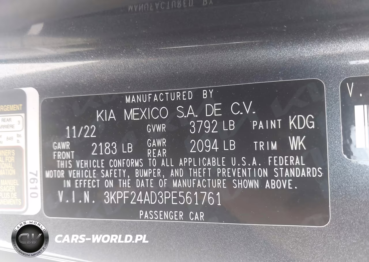2023 Kia Forte Lxs VIN:3KPF24AD3PE561761 - 9