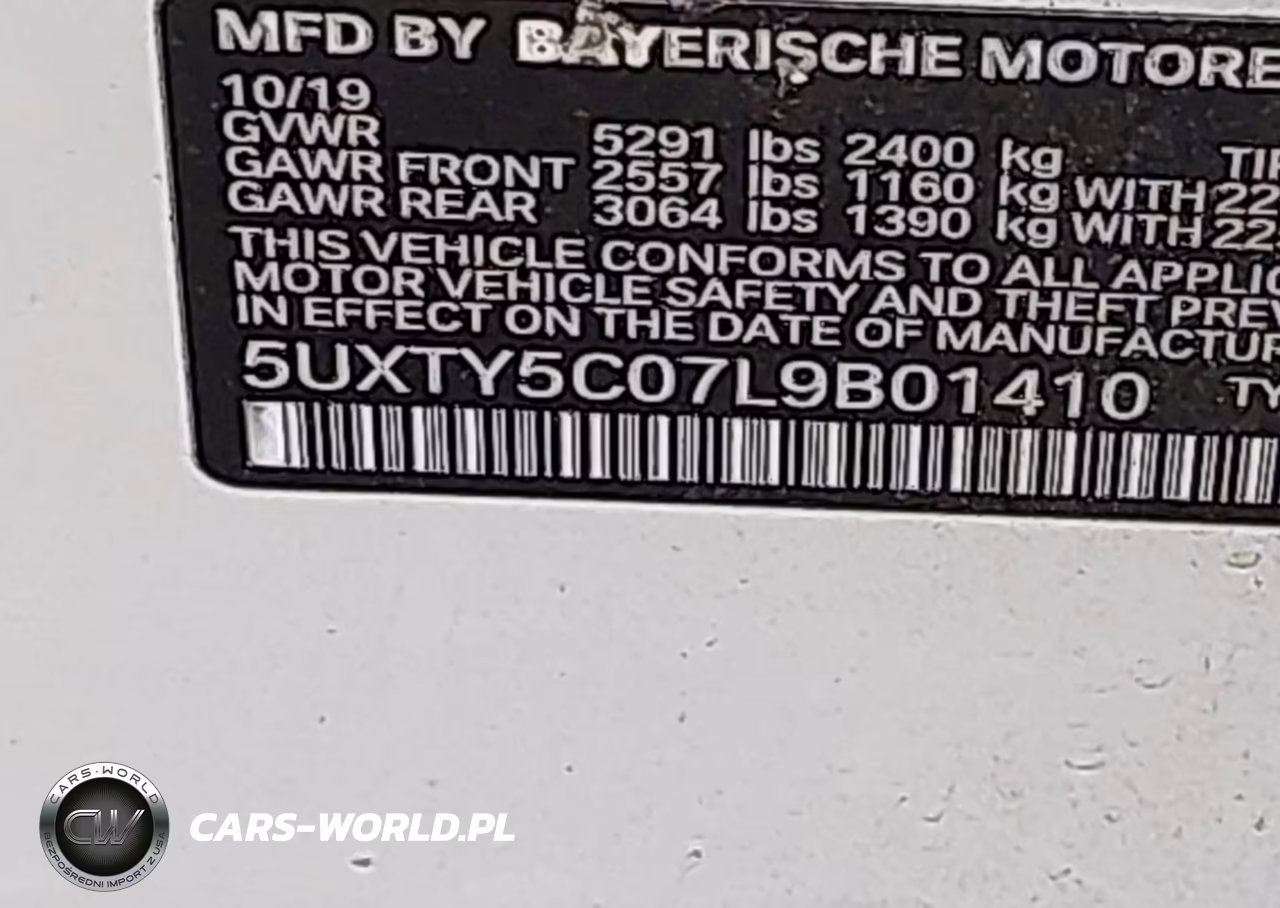 2020 BMW X3 xDrive30I VIN:5UXTY5C07L9B01410 - 9