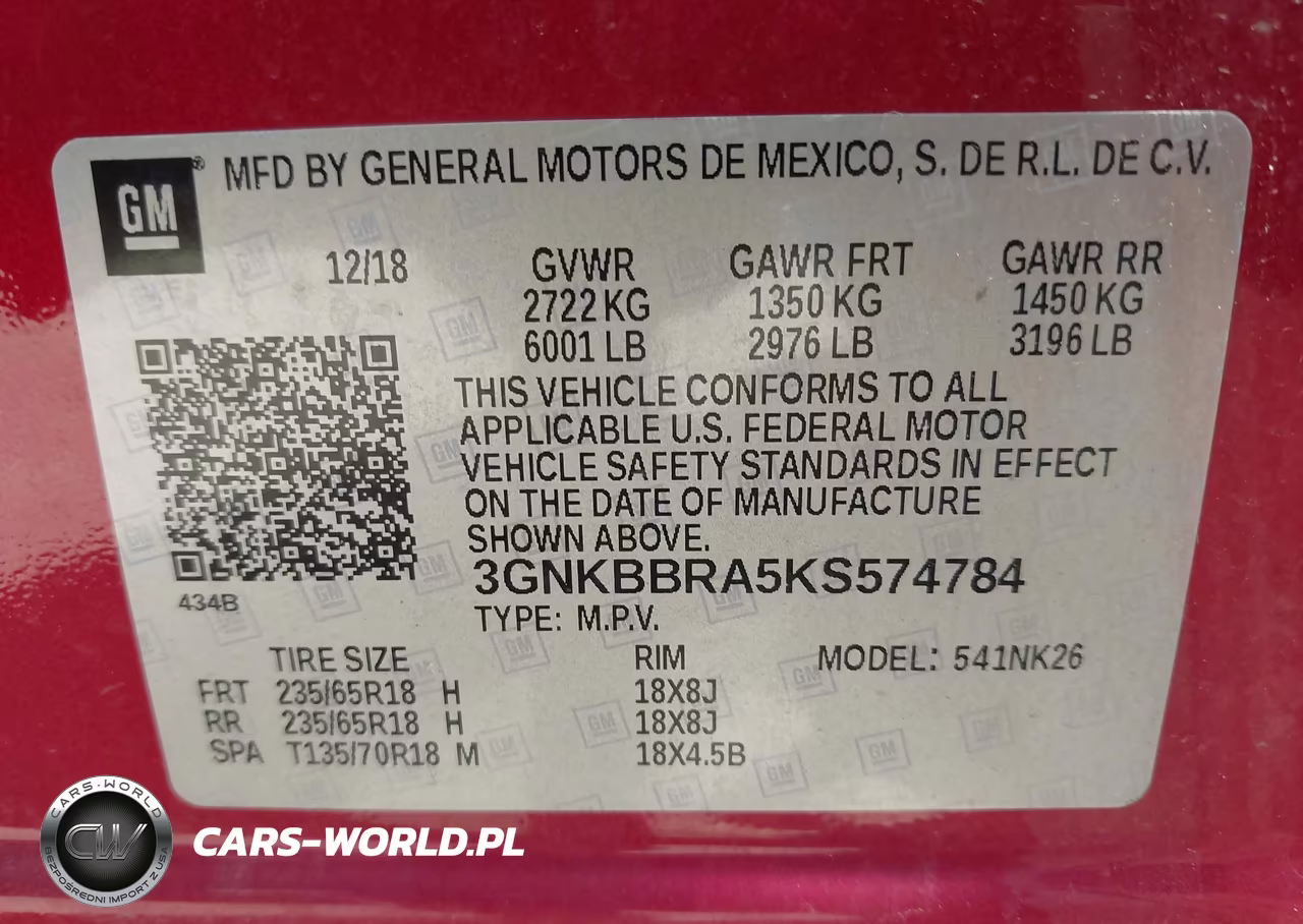 2019 Chevrolet Blazer VIN:3GNKBBRA5KS574784 - 9