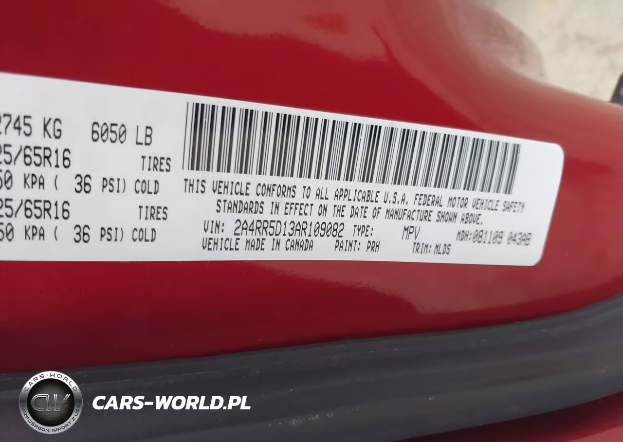 2010 Chrysler Town & Country Touring VIN:2A4RR5D13AR109082 - 9