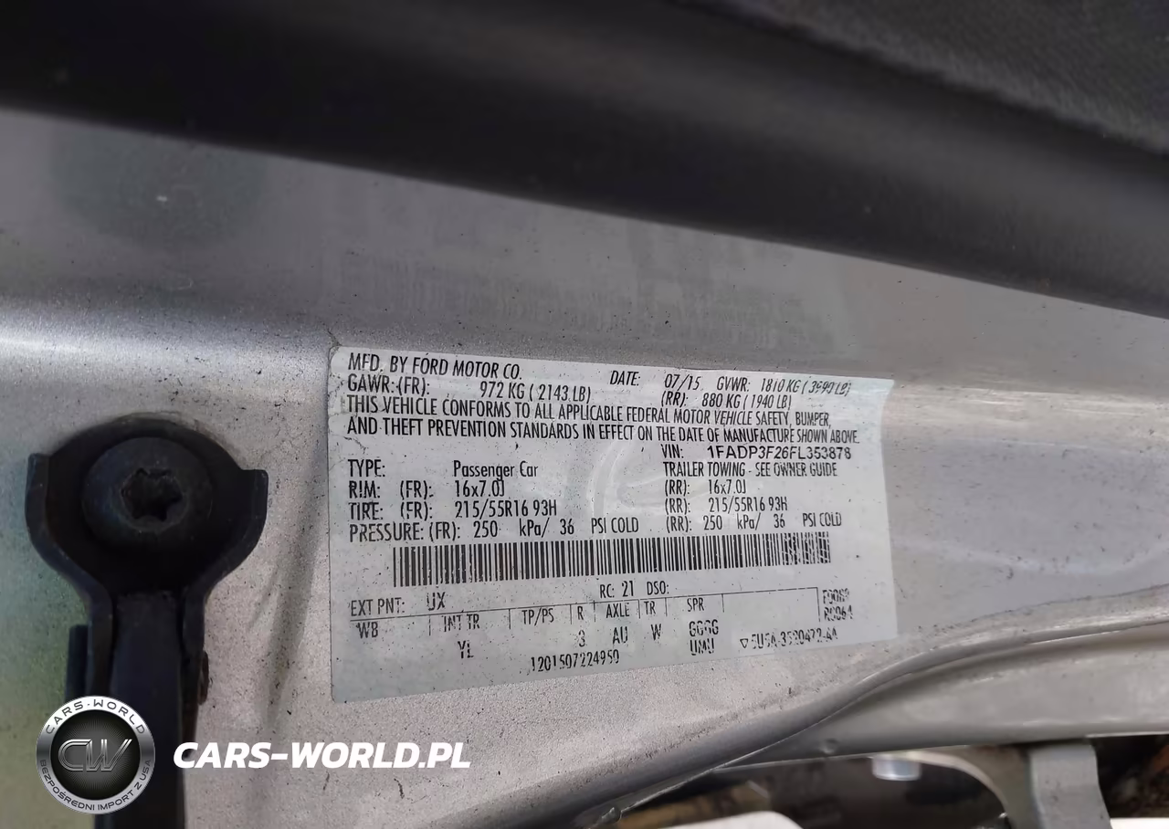 2015 Ford Focus Se VIN:1FADP3F26FL353878 - 9