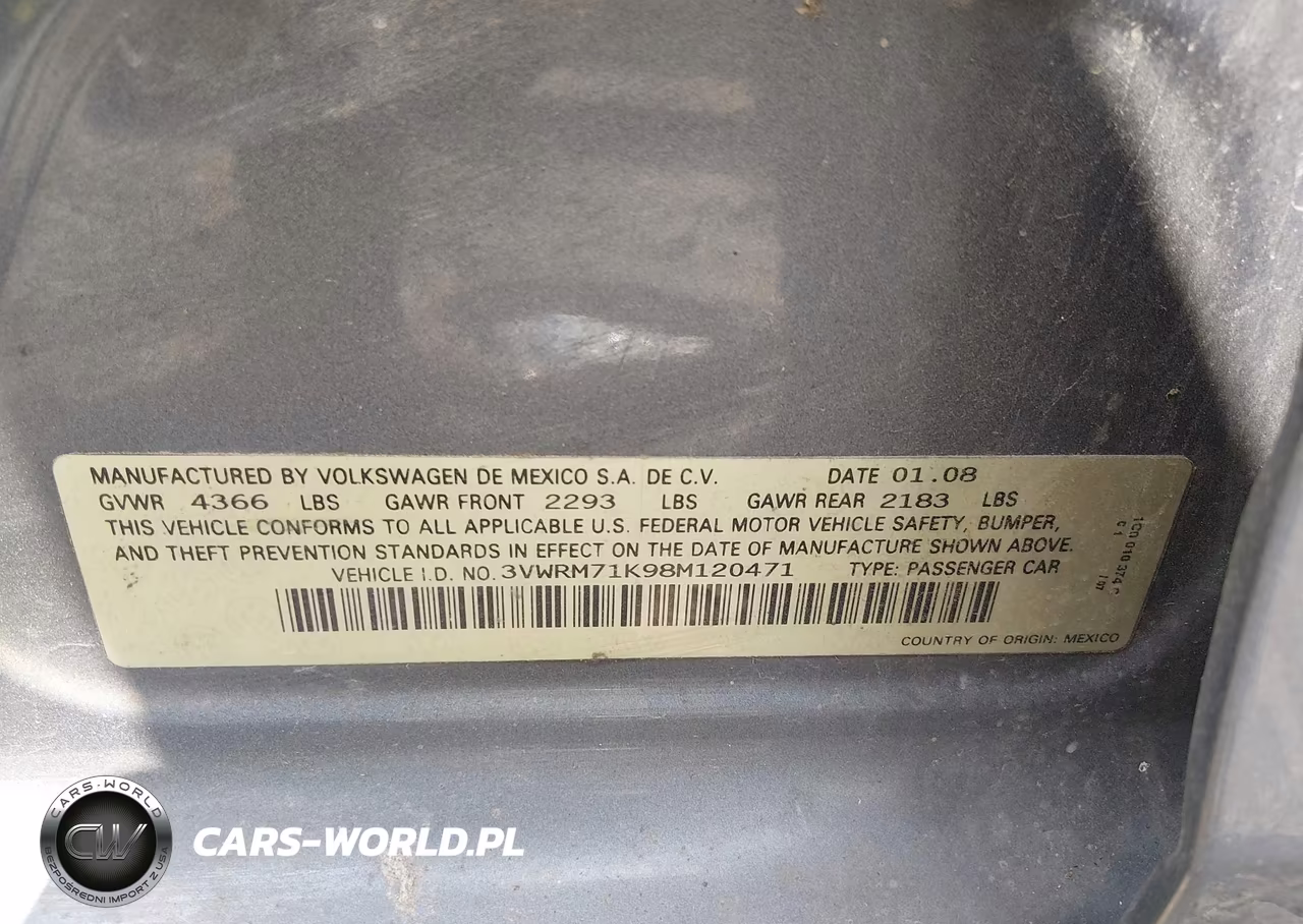 2008 Volkswagen Jetta Se VIN:3VWRM71K98M120471 - 9
