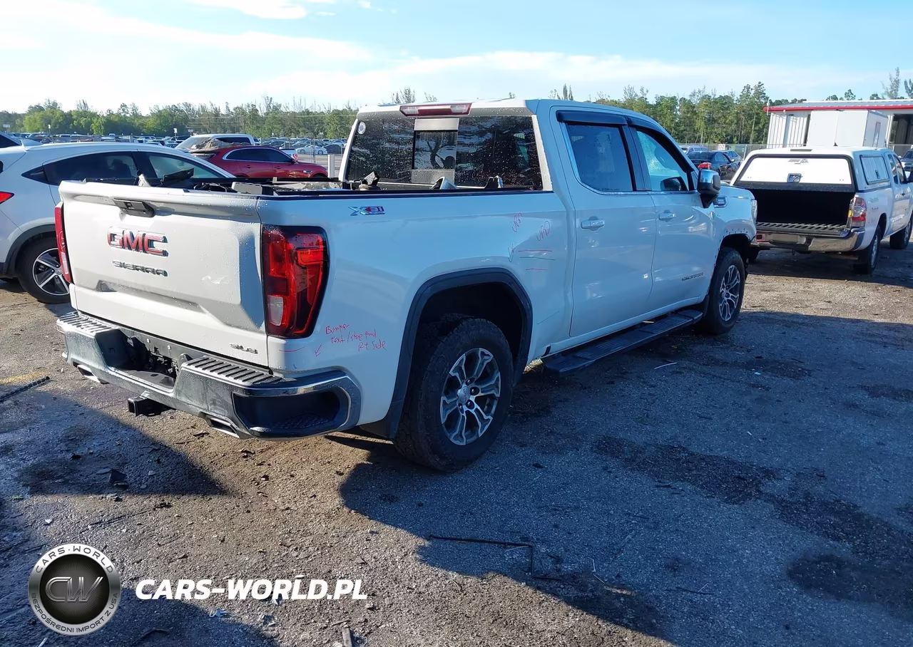 2021 GMC Sierra 1500 4Wd Short Box Sle VIN:1GTU9BET5MZ177540 - 4