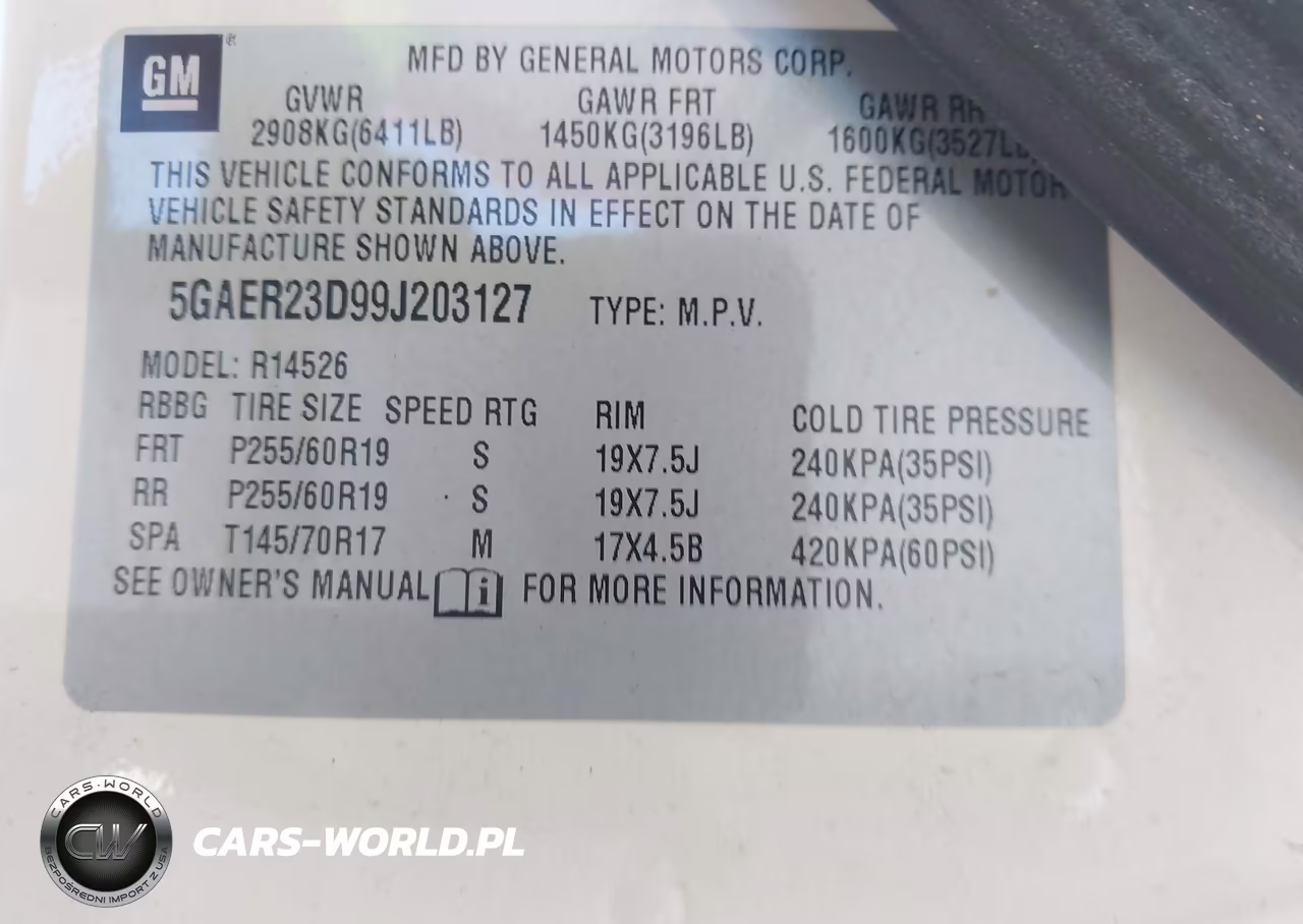 2009 Buick Enclave Cxl VIN:5GAER23D99J203127 - 9