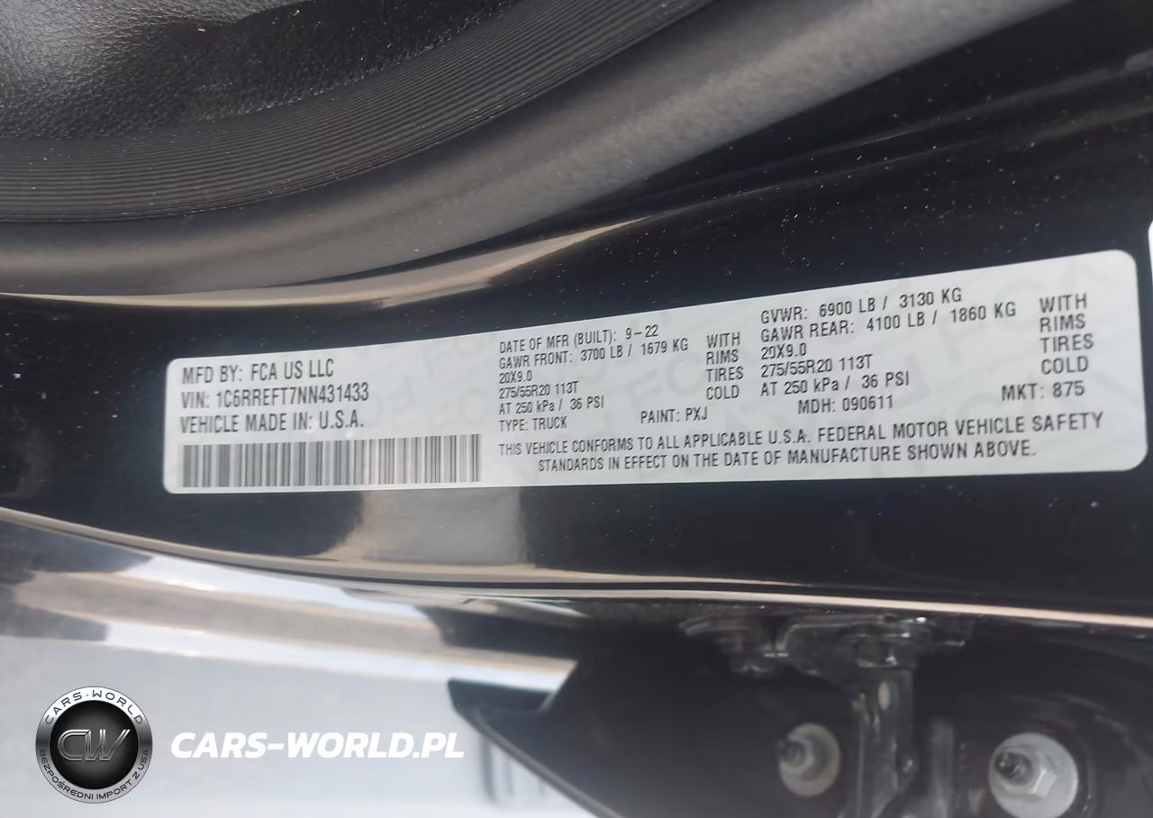 2022 Ram 1500 Big Horn 4X2 5'7 Box VIN:1C6RREFT7NN431433 - 9
