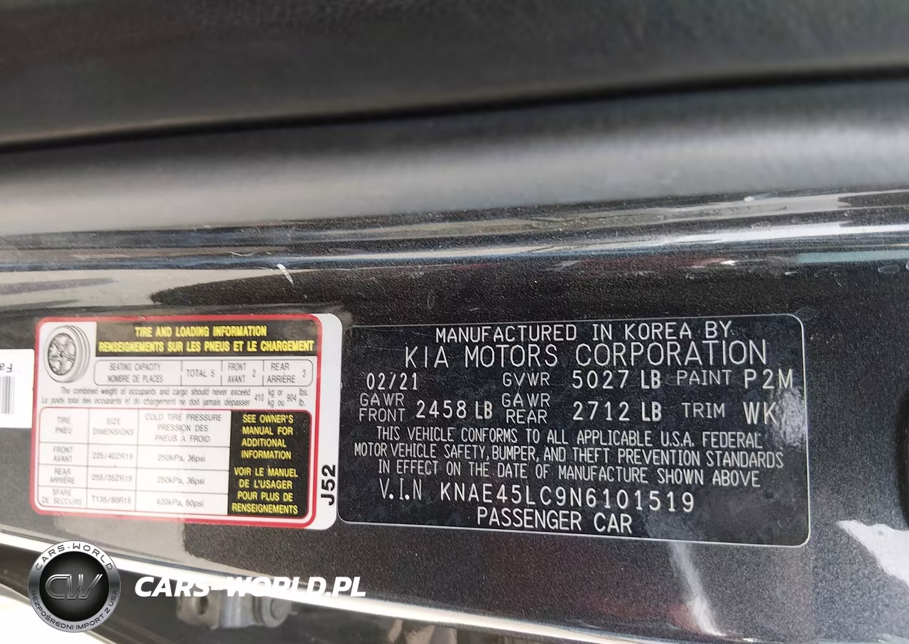 2022 Kia Stinger Gt1 VIN:KNAE45LC9N6101519 - 9