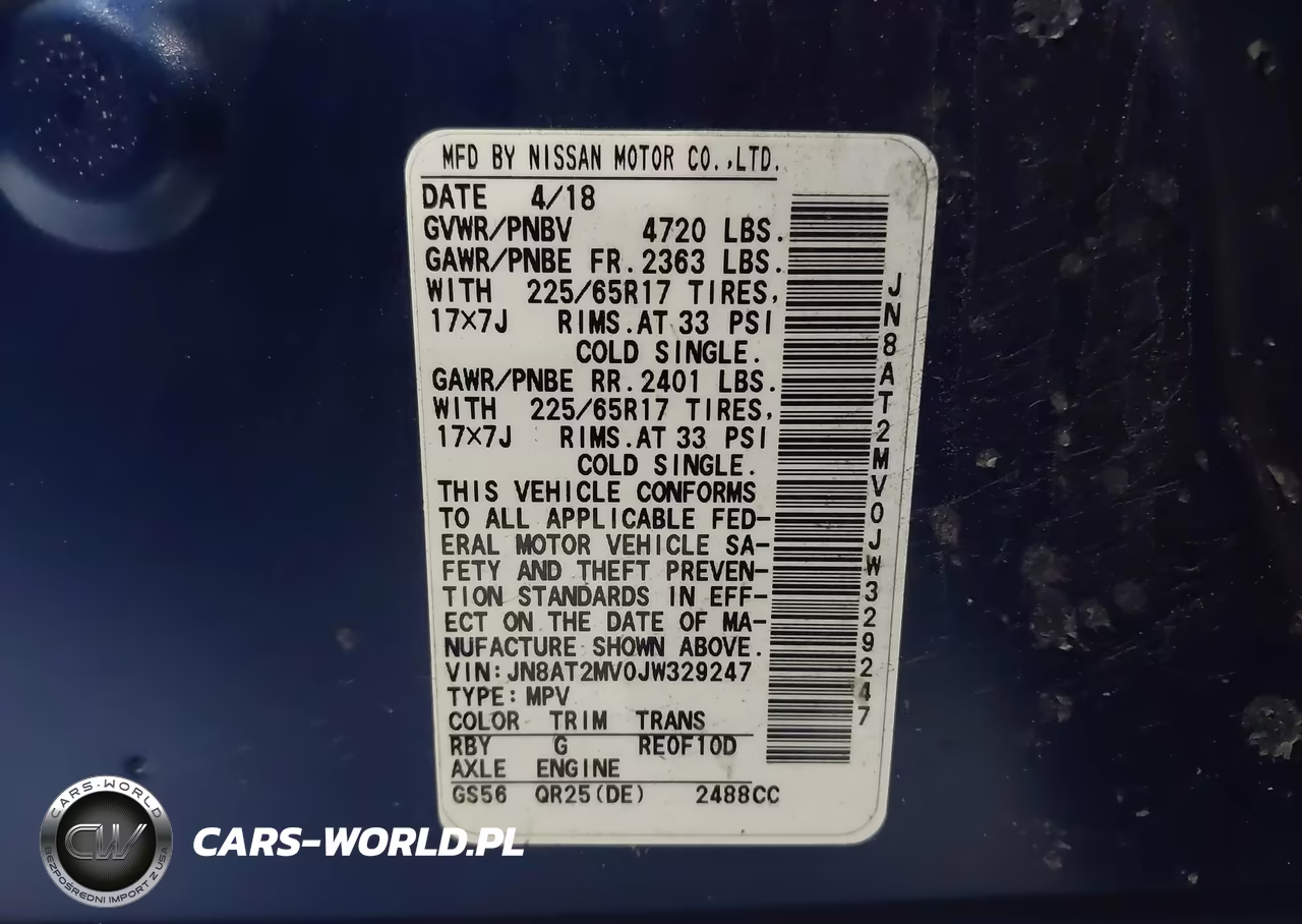 2018 Nissan Rogue S VIN:JN8AT2MV0JW329247 - 9