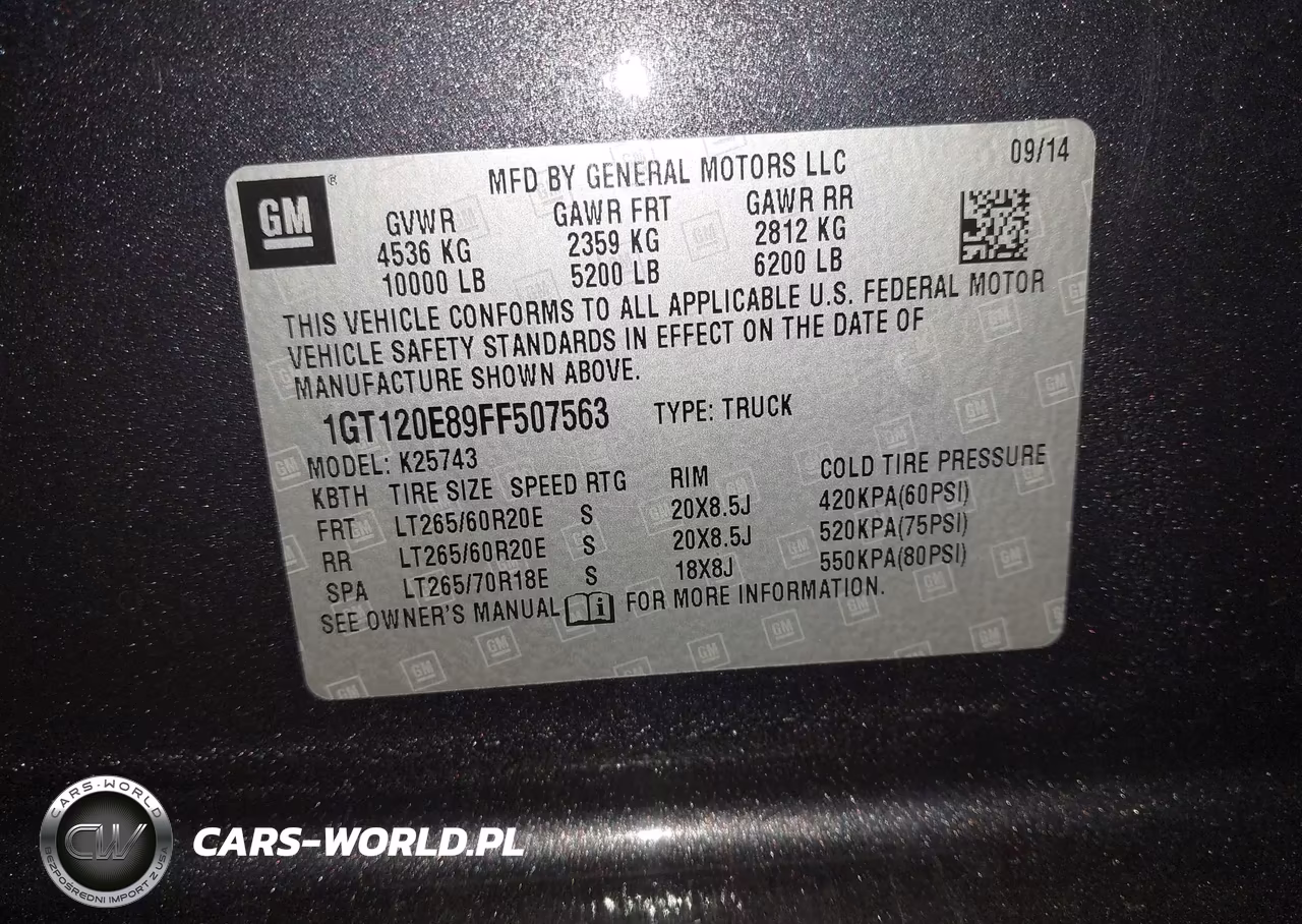 2015 GMC Sierra 2500Hd Available Wifi Denali VIN:1GT120E89FF507563 - 9