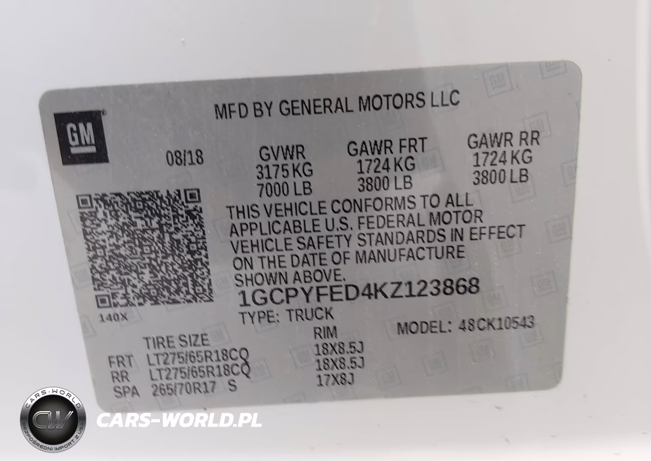 2019 Chevrolet Silverado 1500 Lt Trail Boss VIN:1GCPYFED4KZ123868 - 9