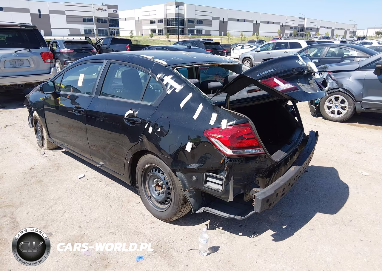 2014 Honda Civic Lx VIN:19XFB2F55EE080414 - 3