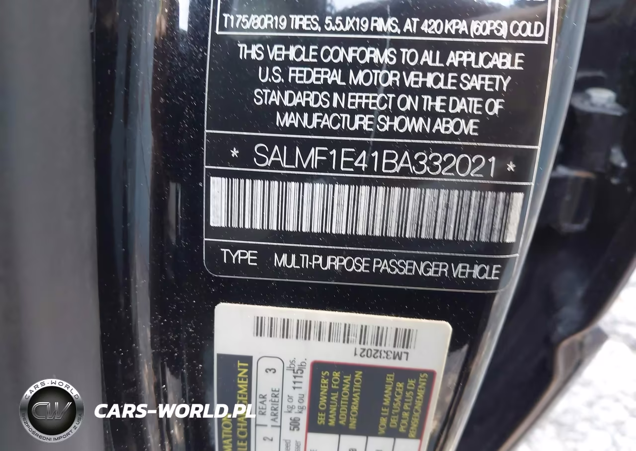2011 Land Rover Range Rover Supercharged VIN:SALMF1E41BA332021 - 9