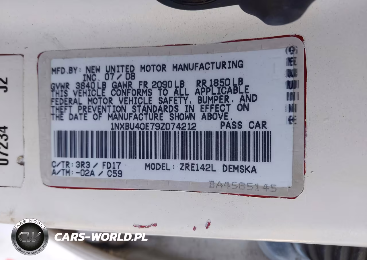 2009 Toyota Corolla S VIN:1NXBU40E79Z074212 - 9