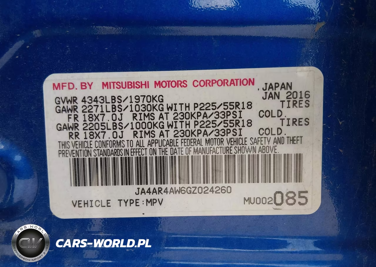 2016 Mitsubishi Outlander Sport 2.4 Sel VIN:JA4AR4AW6GZ024260 - 9