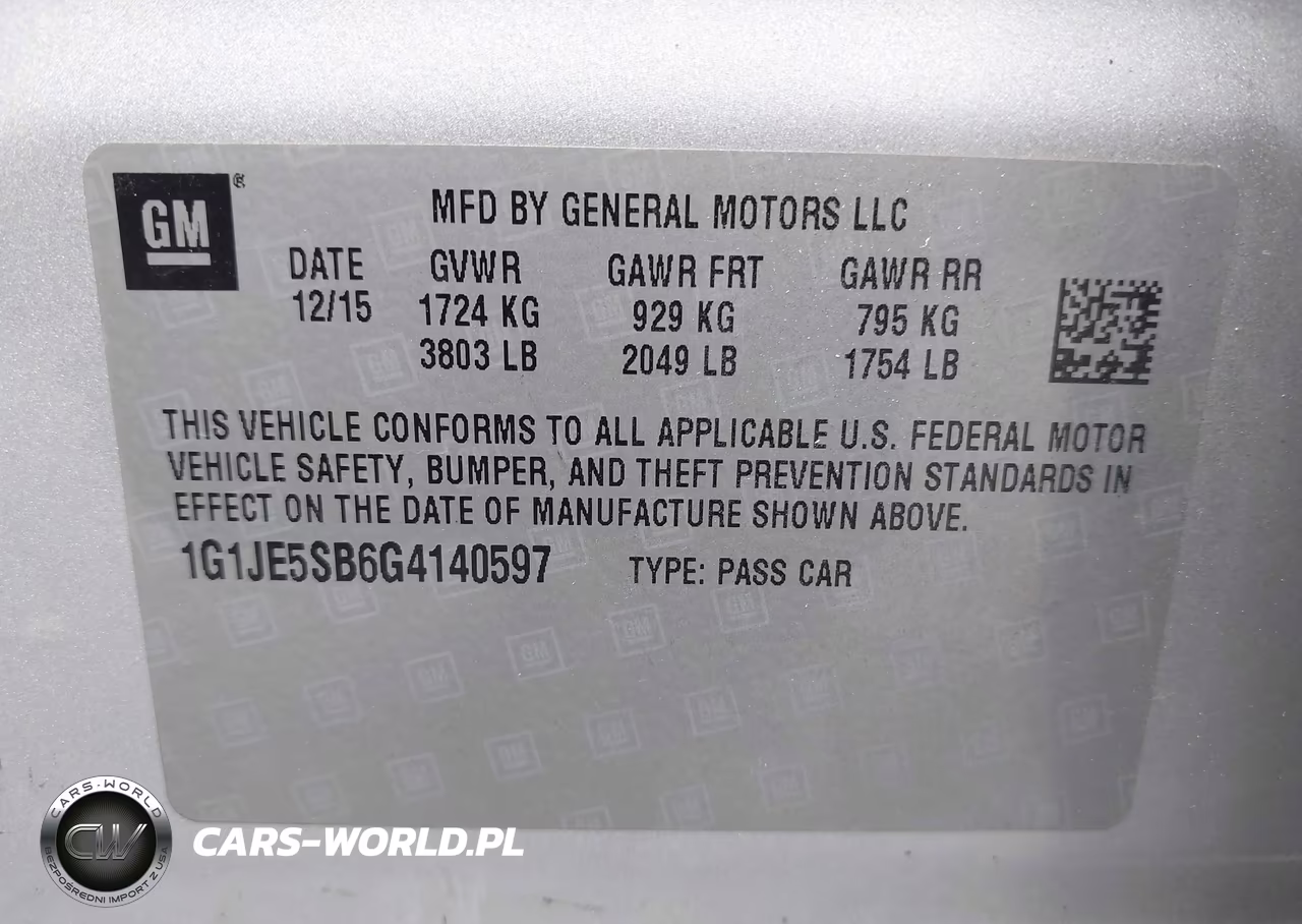 2016 Chevrolet Sonic Ltz Auto VIN:1G1JE5SB6G4140597 - 9