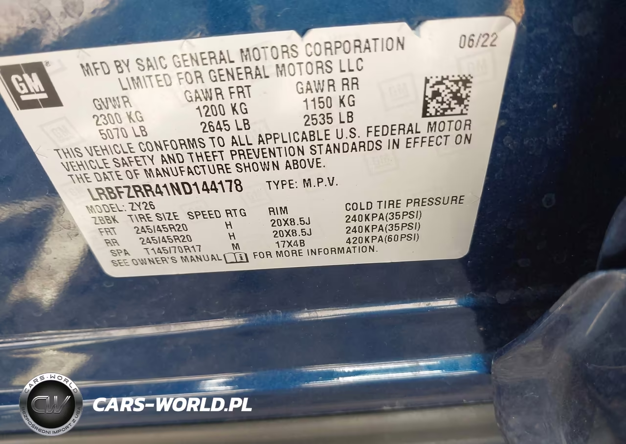 2022 Buick Envision Fwd Avenir VIN:LRBFZRR41ND144178 - 9