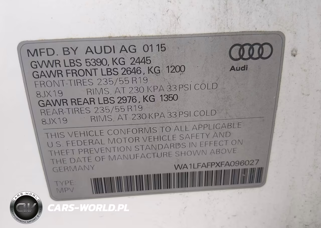 2015 Audi Q5 2.0T Premium VIN:WA1LFAFPXFA096027 - 9