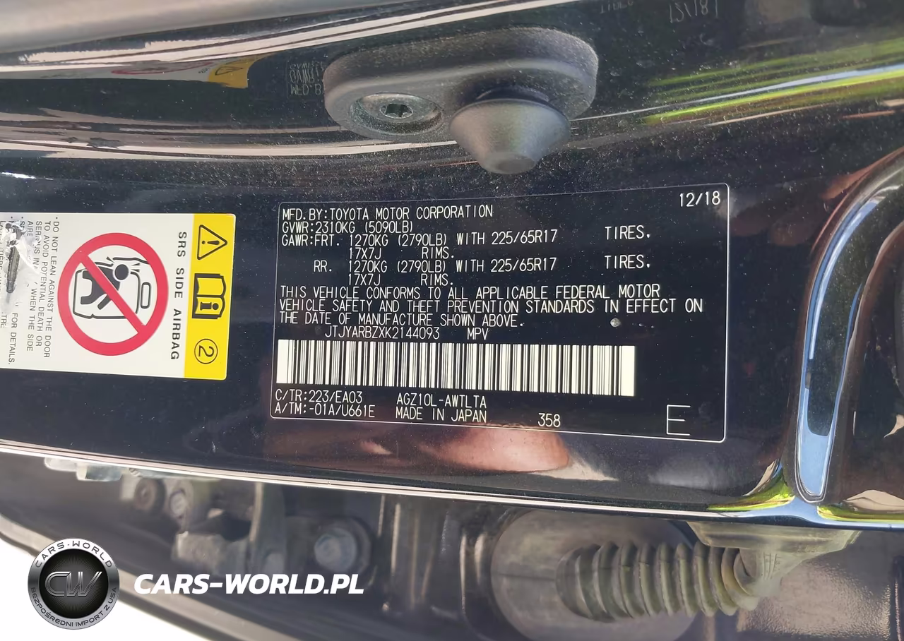 2019 Lexus Nx 300 VIN:JTJYARBZXK2144093 - 9
