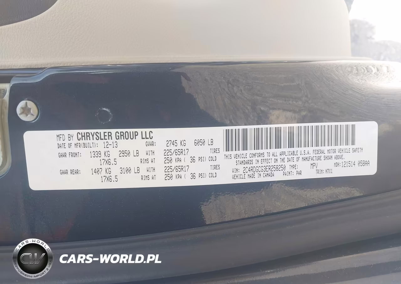 2014 Dodge Grand Caravan Sxt VIN:2C4RDGCG3ER258250 - 9