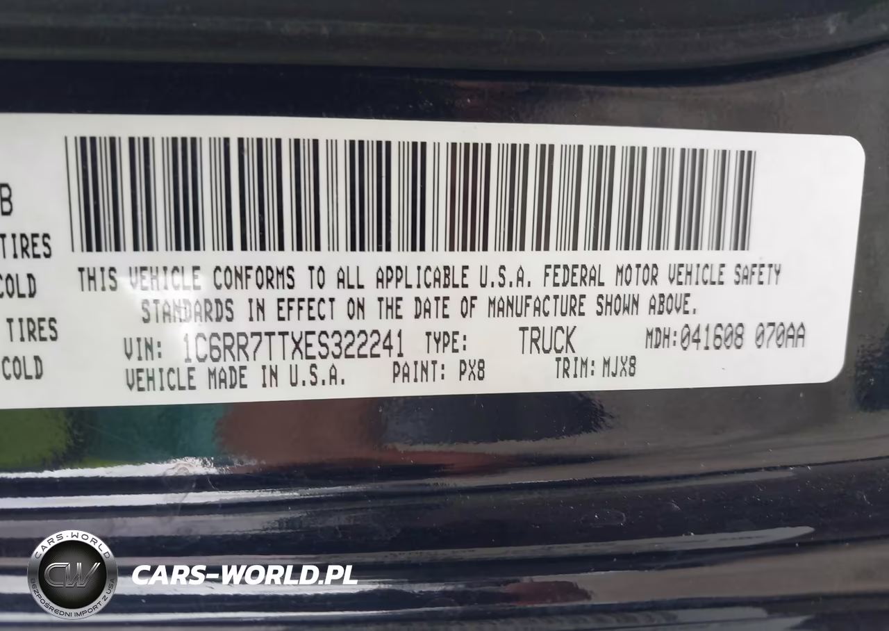2014 Ram 1500 Big Horn VIN:1C6RR7TTXES322241 - 9