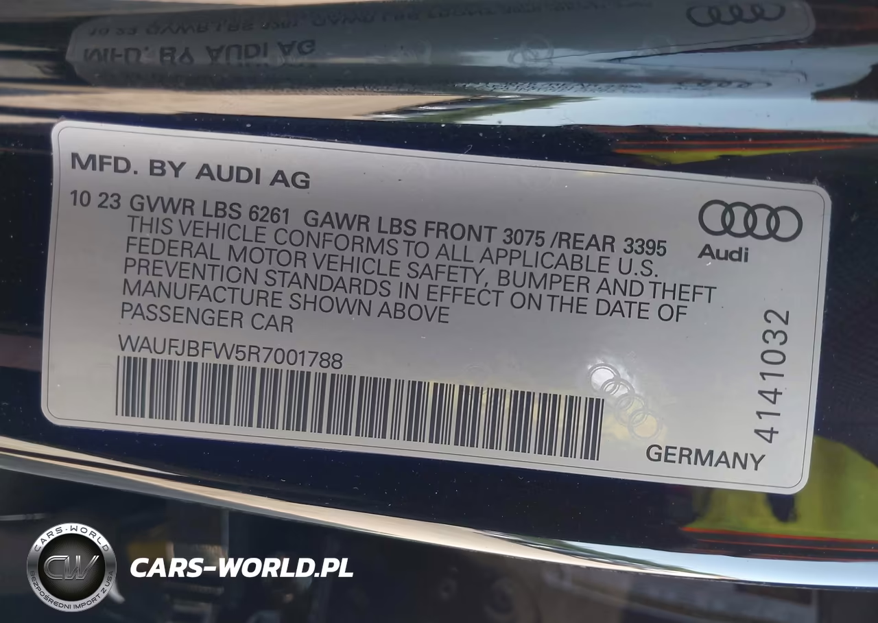 2024 Audi E-Tron Gt Premium Plus Quattro VIN:WAUFJBFW5R7001788 - 9