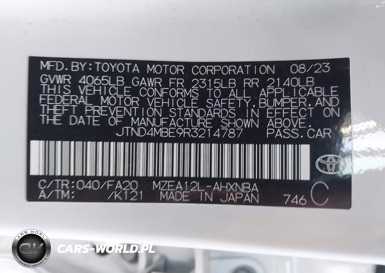2024 Toyota Corolla Se VIN:JTND4MBE9R3214787 - 9