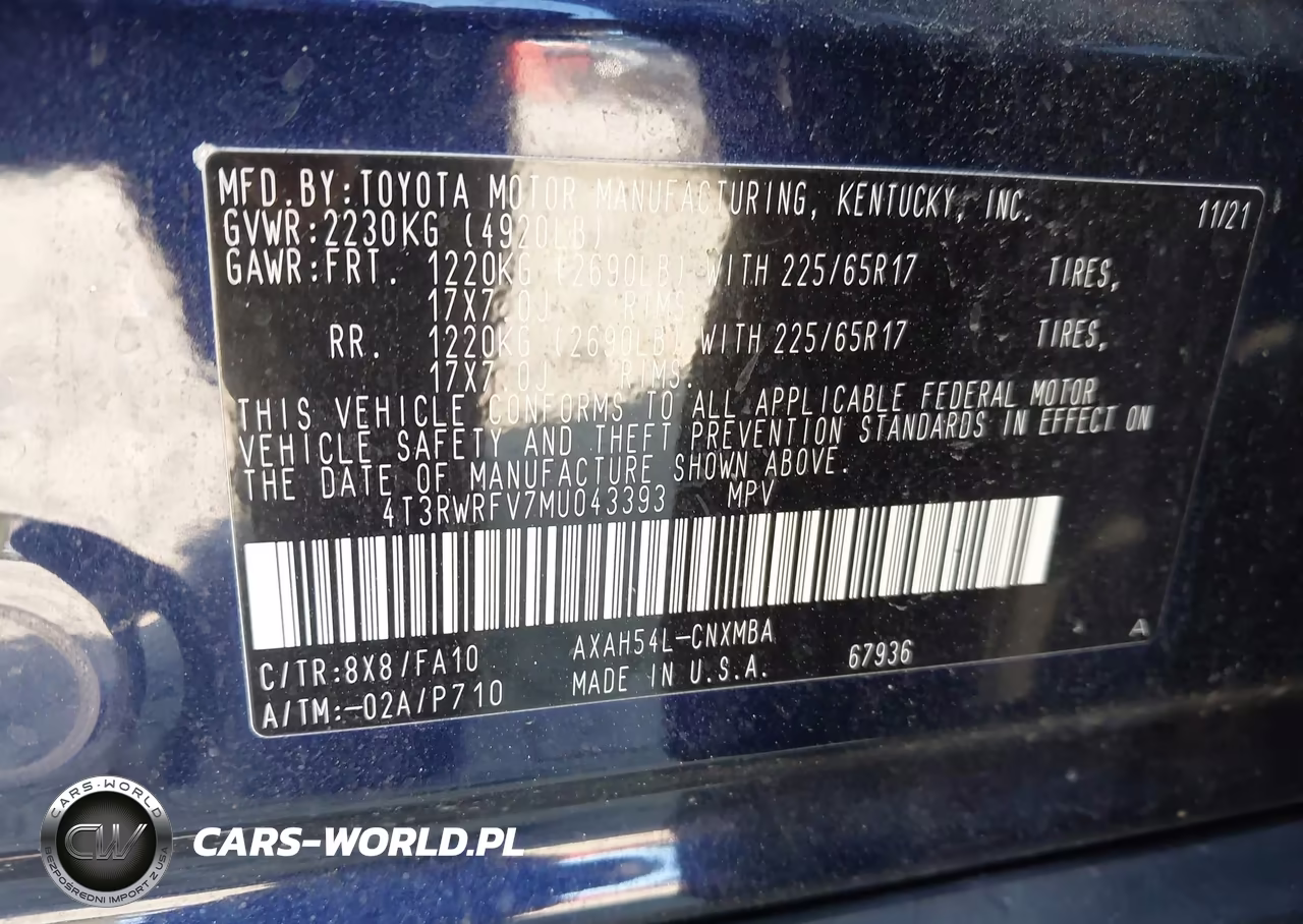 2021 Toyota Rav4 Hybrid Xle VIN:4T3RWRFV7MU043393 - 9