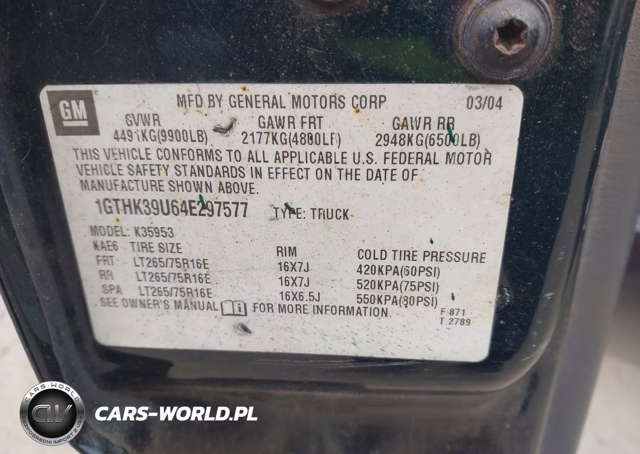 2004 GMC Sierra 3500 Sle VIN:1GTHK39U64E297577 - 9