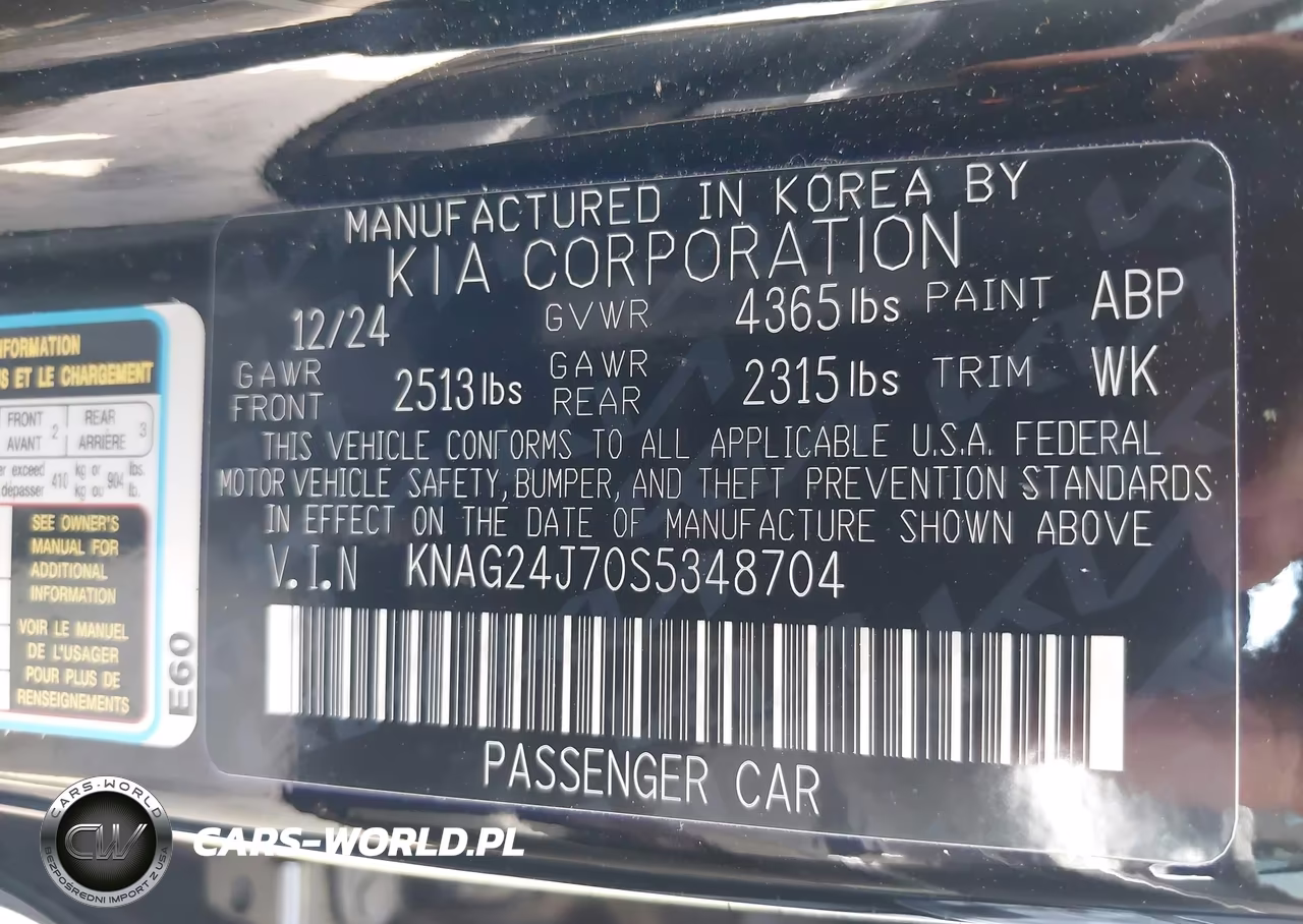2025 Kia K5 Lxs VIN:KNAG24J70S5348704 - 9