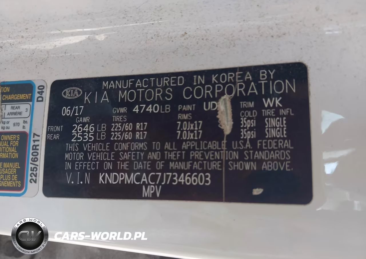 2018 Kia Sportage Lx VIN:KNDPMCAC7J7346603 - 9
