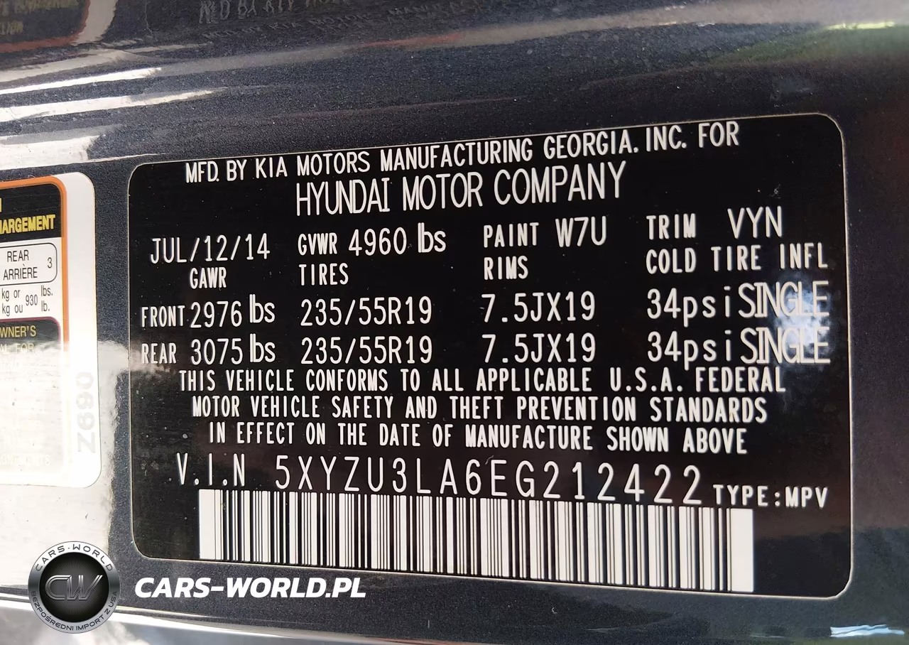2014 Hyundai Santa Fe Sport 2.0L Turbo VIN:5XYZU3LA6EG212422 - 9