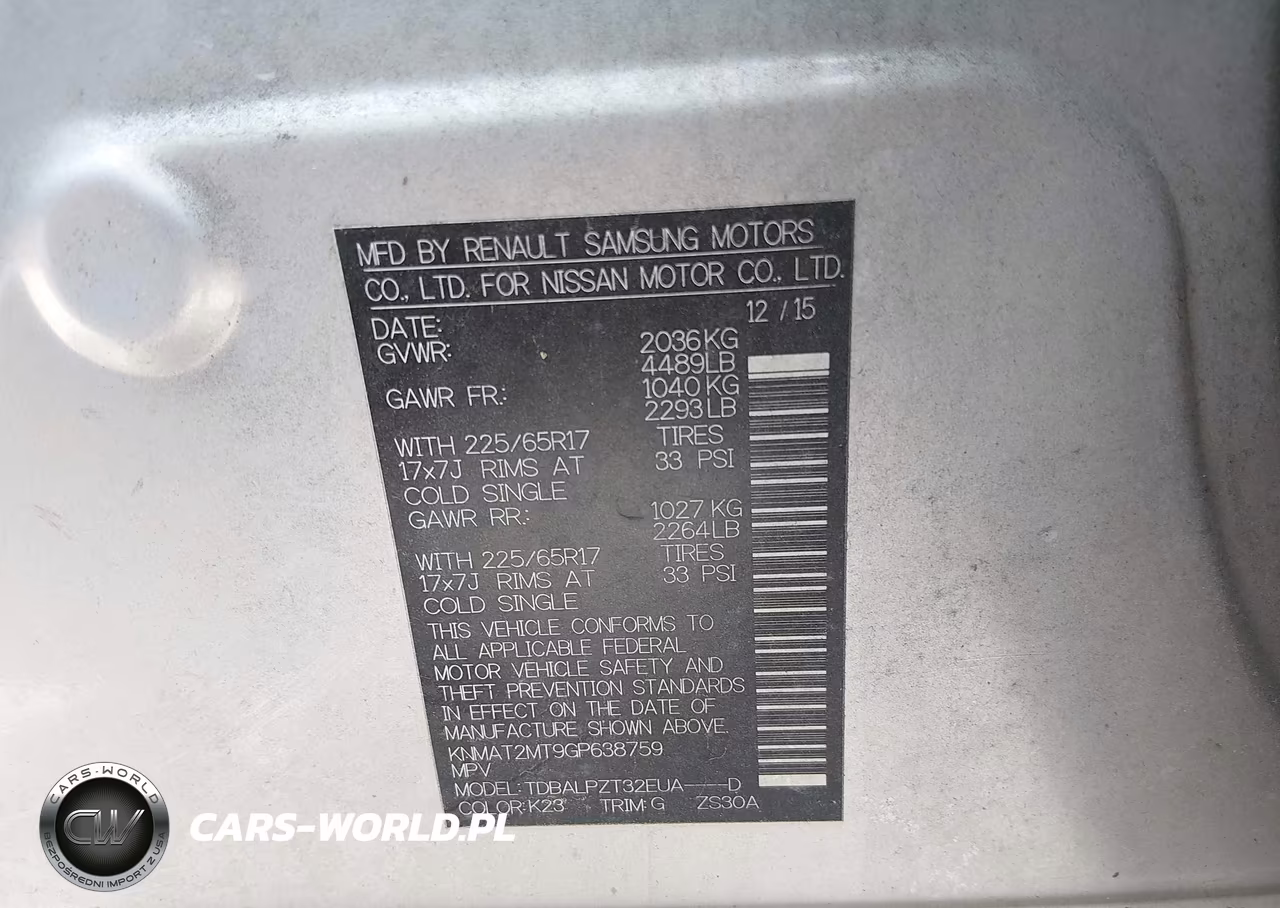 2016 Nissan Rogue S VIN:KNMAT2MT9GP638759 - 9