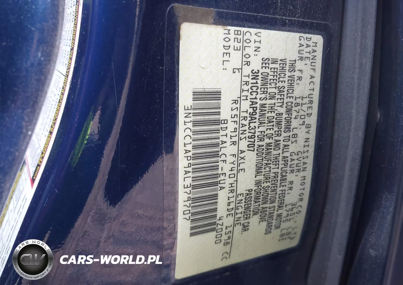 2010 Nissan Versa 1.6 VIN:3N1CC1AP9AL379707 - 9