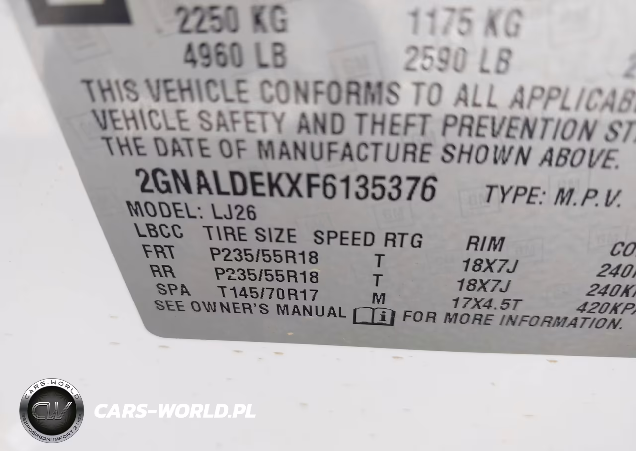 2015 Chevrolet Equinox Ltz VIN:2GNALDEKXF6135376 - 9