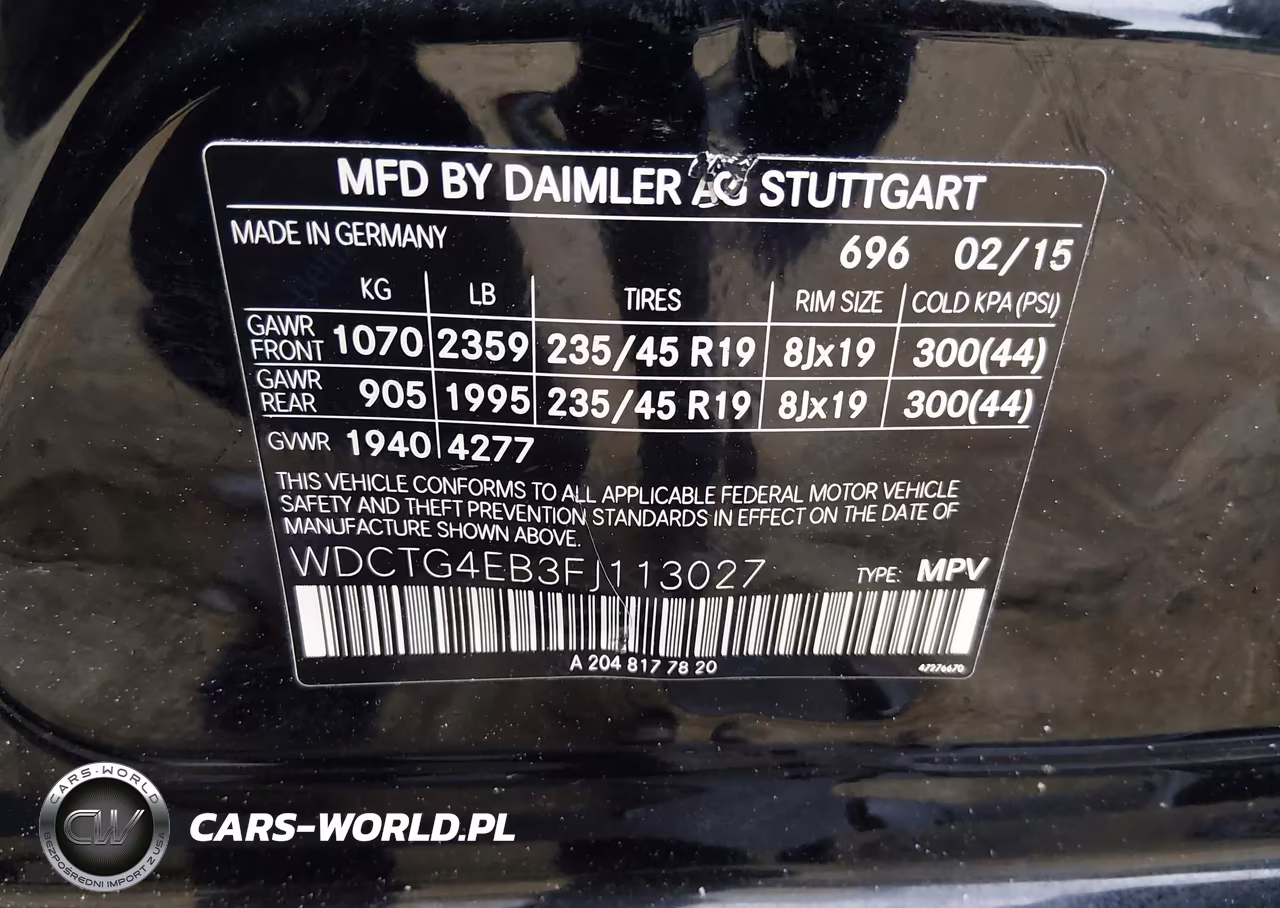 2015 Mercedes-Benz Gla 250 VIN:WDCTG4EB3FJ113027 - 9