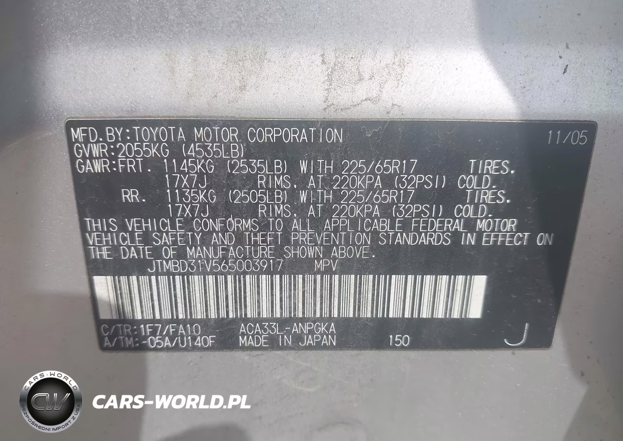 2006 Toyota Rav4 Limited VIN:JTMBD31V565003917 - 9