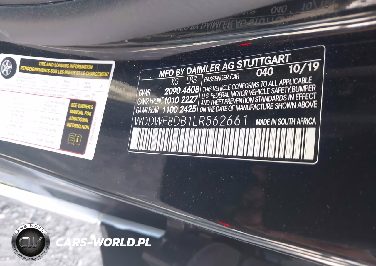 2020 Mercedes-Benz C 300 VIN:WDDWF8DB1LR562661 - 9