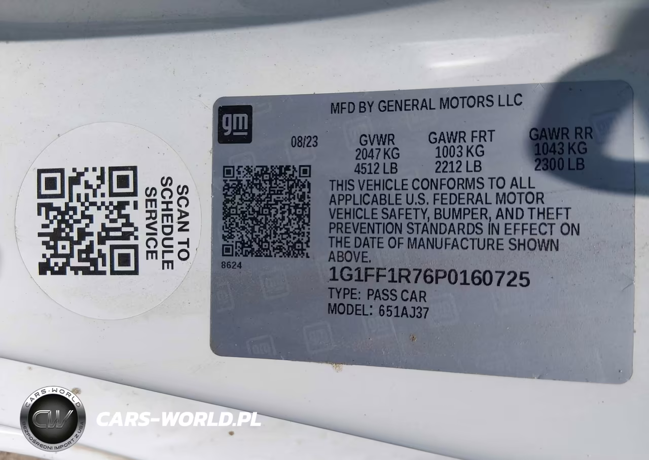 2023 Chevrolet Camaro Rwd 1Ss VIN:1G1FF1R76P0160725 - 9
