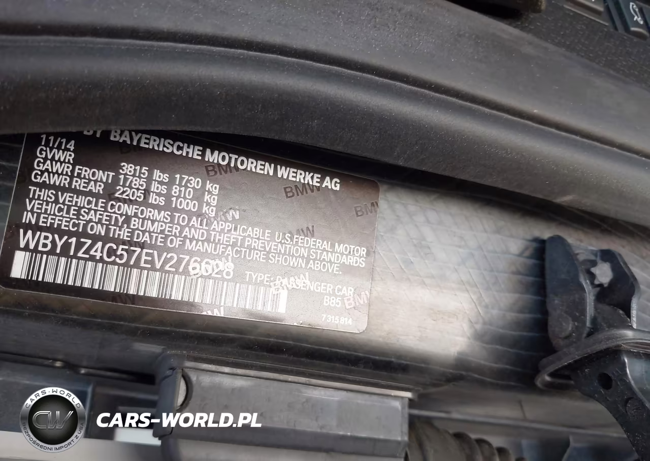2014 BMW I3 Rex VIN:WBY1Z4C57EV276628 - 9