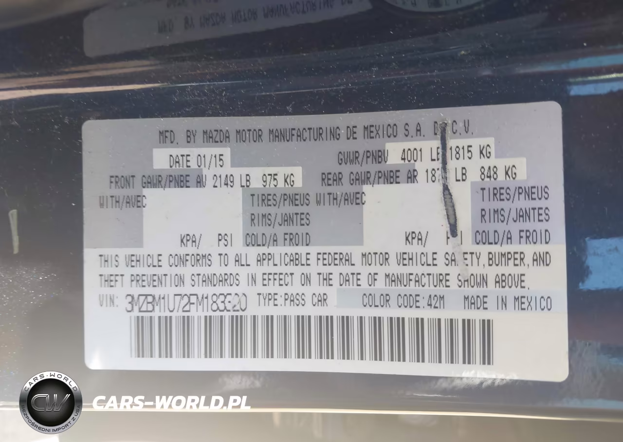 2015 Mazda Mazda3 VIN:3MZBM1U72FM183320 - 9