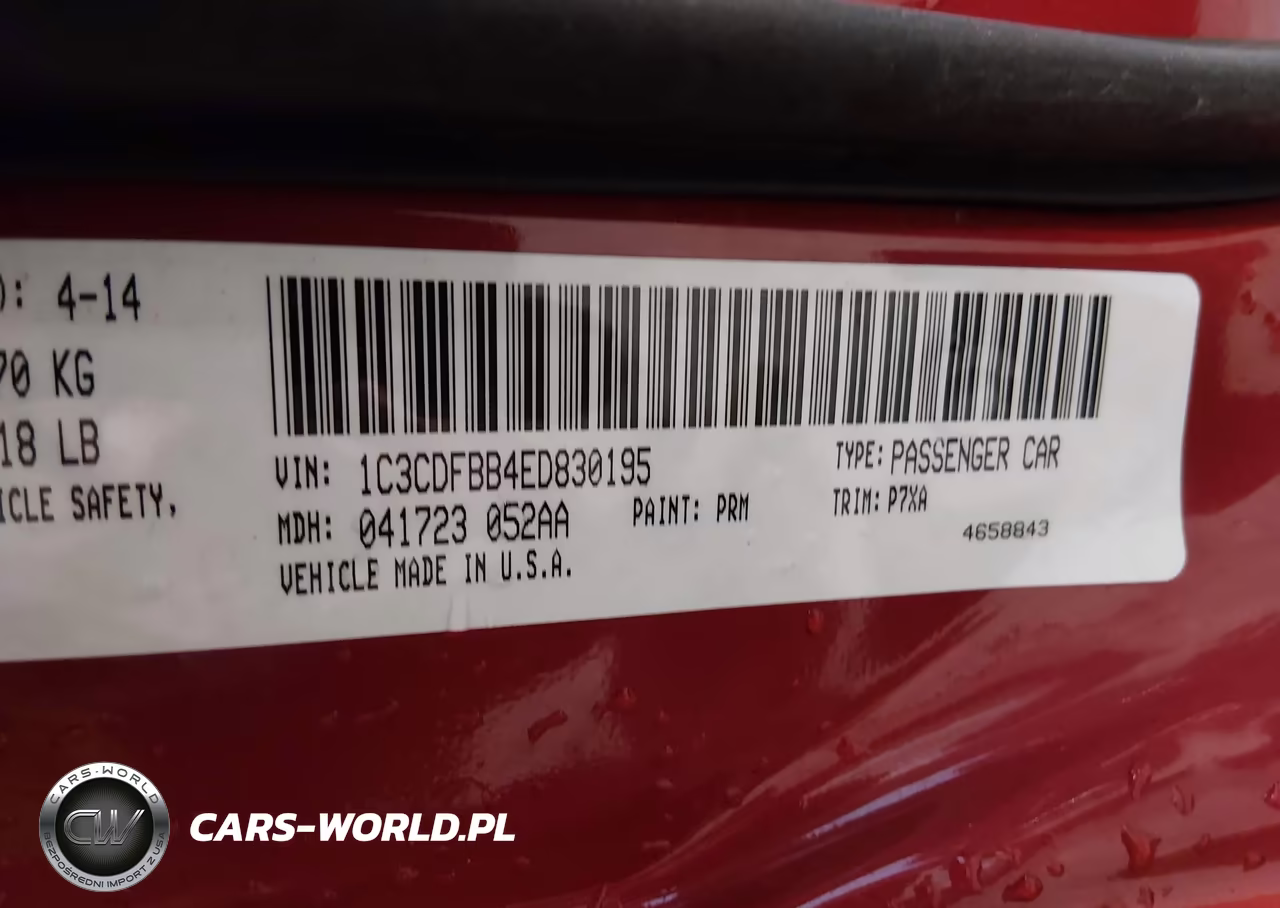 2014 Dodge Dart Sxt VIN:1C3CDFBB4ED830195 - 9