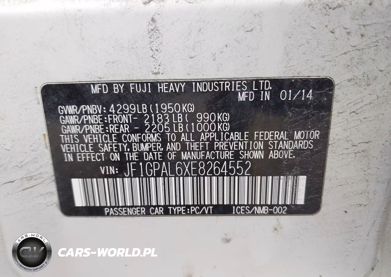 2014 Subaru Impreza 2.0I Sport Premium VIN:JF1GPAL6XE8264552 - 9