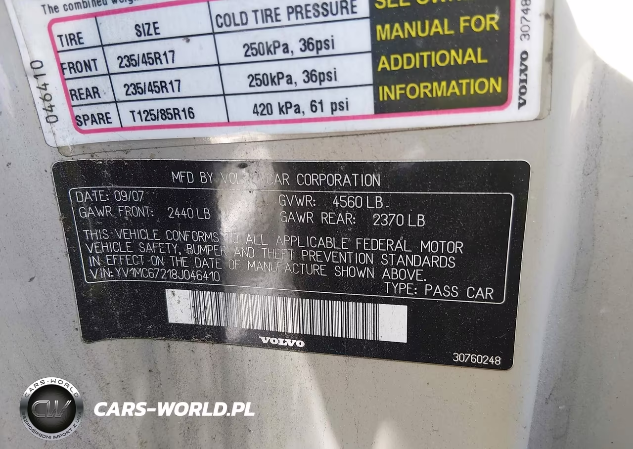 2008 Volvo C70 T5 M VIN:YV1MC67218J046410 - 9