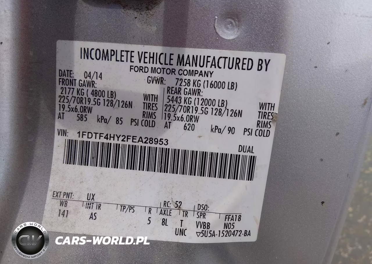 2015 Ford F-450 Chassis Xl-Xlt VIN:1FDTF4HY2FEA28953 - 9