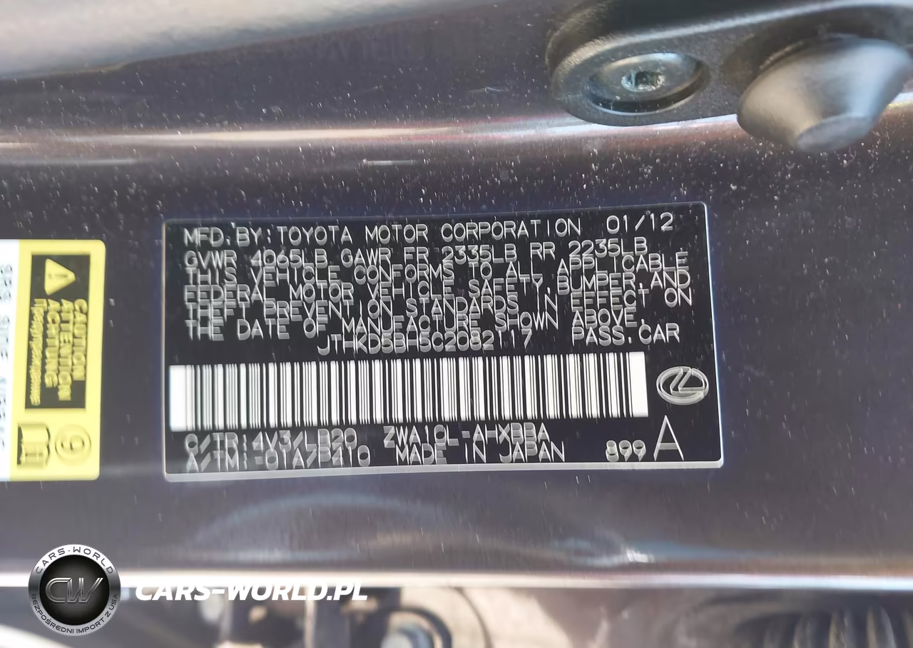 2012 Lexus Ct 200H Premium VIN:JTHKD5BH5C2082117 - 9