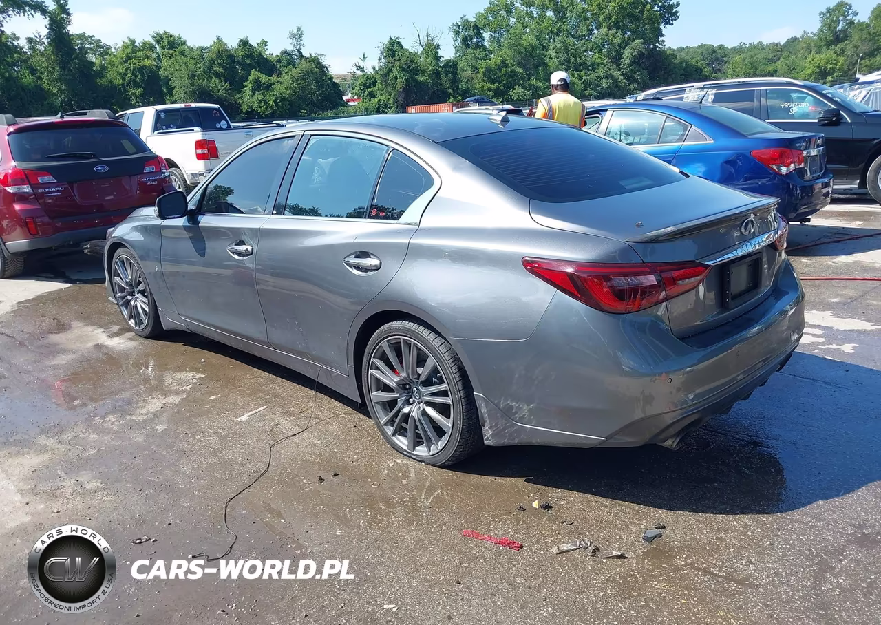 2018 Infiniti Q50 3.0T Red Sport 400 VIN:JN1FV7AP8JM461542 - 3