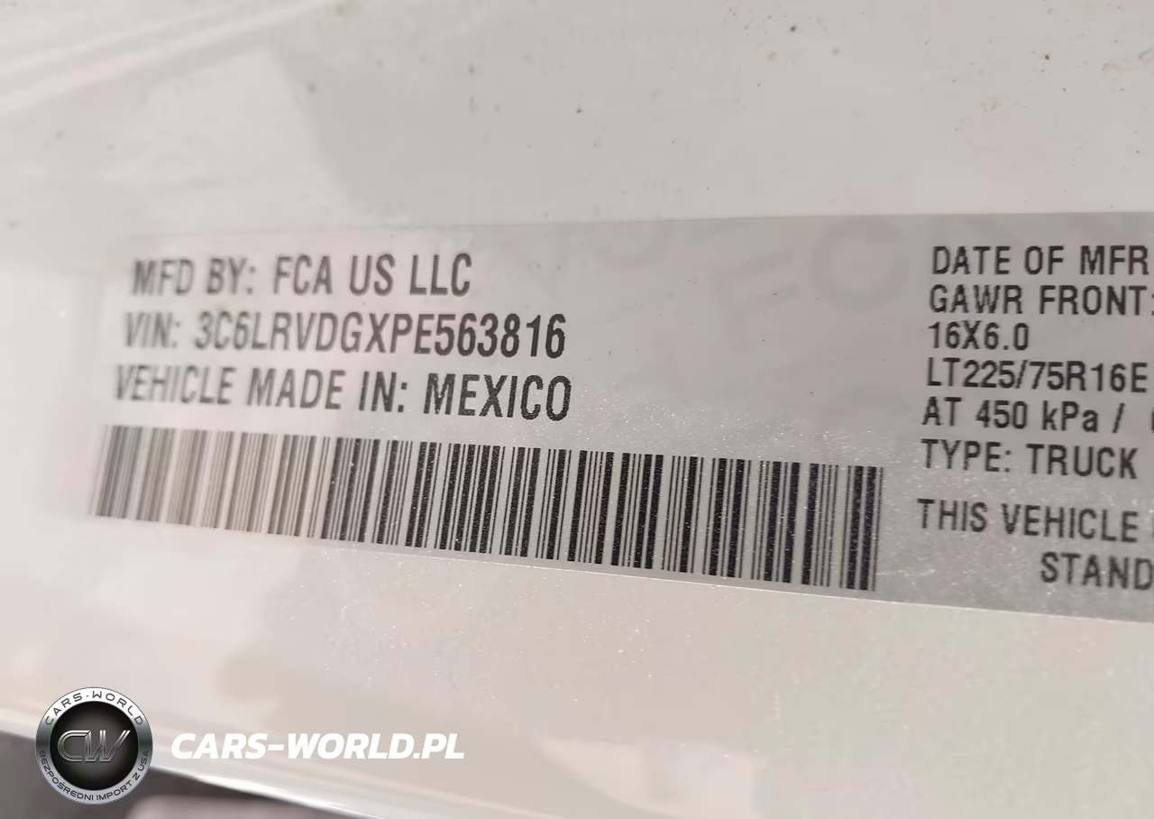 2023 Ram Promaster 2500 High Roof 159 Wb VIN:3C6LRVDGXPE563816 - 9