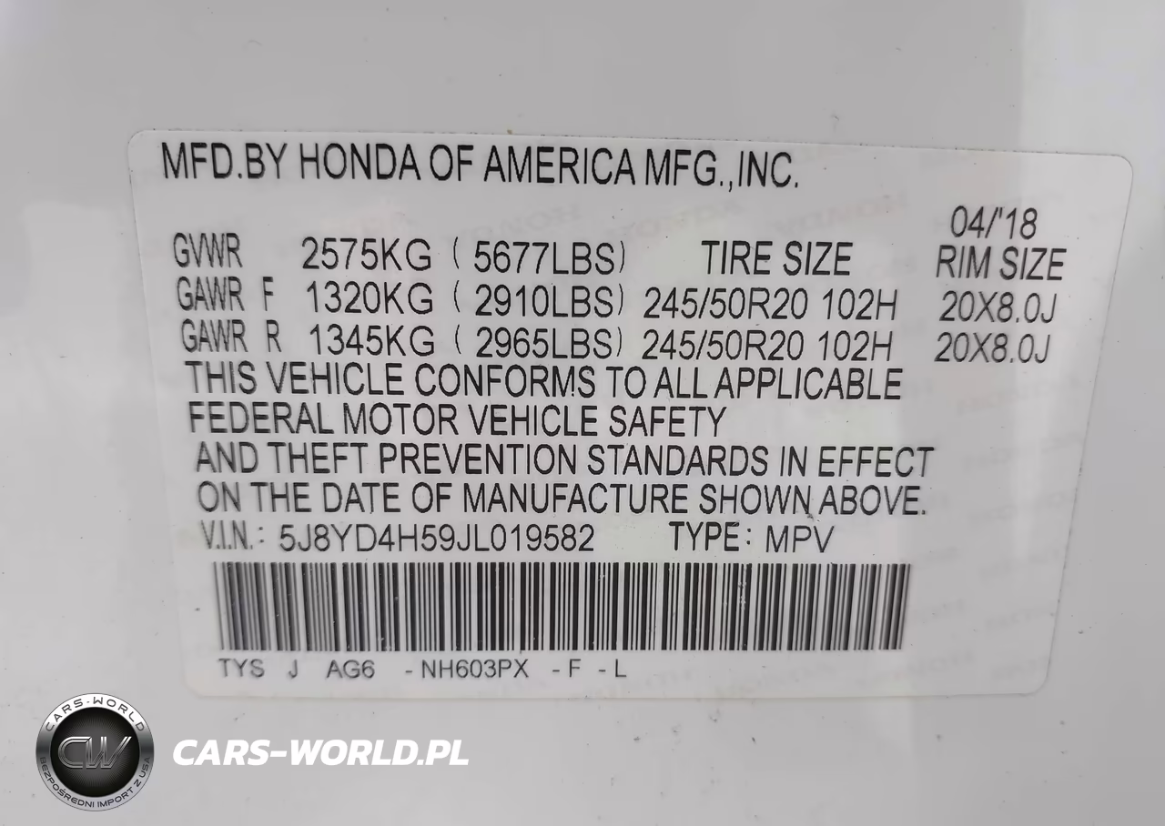 2018 Acura Mdx Technology Package Acurawatch Plus Pkg VIN:5J8YD4H59JL019582 - 9